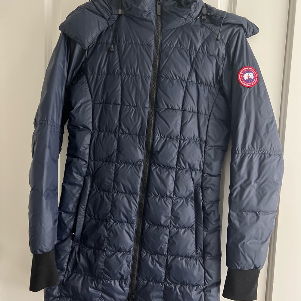 Canada Goose Blue Hooded Jacket